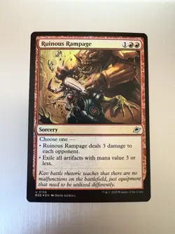 Ruinous Rampage - 158 - MTG: Edge of Eternities - Uncommon - FOIL - Image 1
