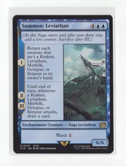 MTG Summon: Leviathan #77 Final Fantasy Nm - Image 1