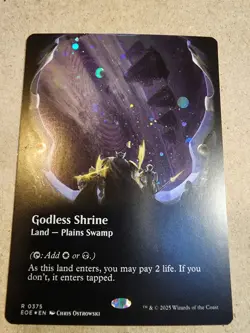 Godless Shrine - #375 (Borderless) (Galaxy Foil) Edge of Eternities - Mtg - Image 1