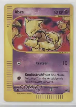 Abra German Reverse Foil Pokemon e-Card Series Expedition #93 2002 - Image 1