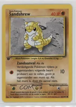 Sandshrew Dutch 1st Ed. Pokemon Base Set #62 1999 - Image 1