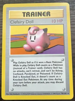 Clefairy Doll 070/102 Pokemon TCG WOTC Base Set (Shadowless) Regular MINT - Image 1