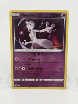 Mewtwo 059/159 Crown Zenith Reverse Holo Pokemon Card TCG - Image 1