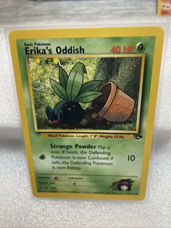 Pokemon TCG Erika's Oddish Card 70/132 Gym Challenge - Image 2