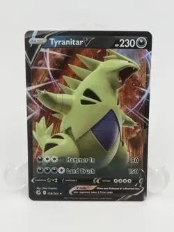 Tyranitar V 158/264 Swsh08: Fusion Strike Holo Pokemon Card TCG - Image 1