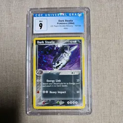 CGC 9 MINT Dark Steelix 2004 EX Team Rocket Returns 10/109 Holo Pokemon Card psa - Image 1