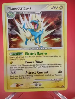 Pokemon Holo Manectric Lv 45 LP/MP 11/127 Platinum Base Set Rare Card TCG - Image 1