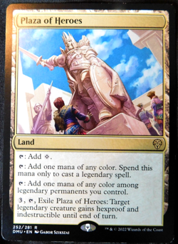 MTG Single - Plaza of Heroes; LP Excellent Condition; DMU Series Non-Basic Mana - Image 1