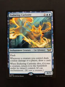 MTG Enduring Curiosity RARE Duskmourn: House of Horror 0051 - Image 1