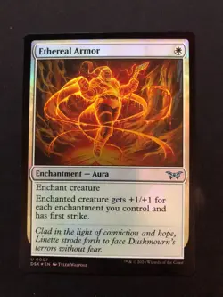 x1 Ethereal Armor DSK Duskmourn MTG FOIL UNCOMMON - Image 1