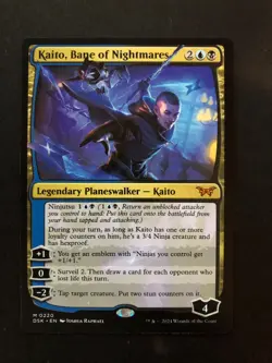MTG - Kaito, Bane of Nightmares (Nonfoil) - DSK Duskmourn #220 - LP Condition - Image 1