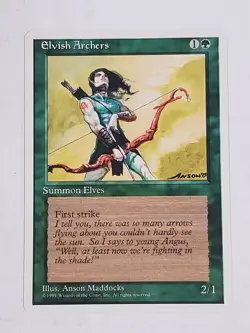 MTG Elvish Archers (4th Edition/Green/R) - BGM - Image 1