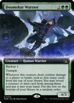 Doomskar Warrior (Extended Art) March of the Machine MTG Magic - Image 1