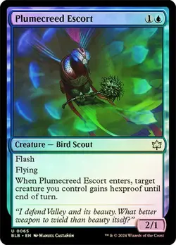 Plumecreed Escort Bloomburrow Foil MTG Magic - Image 1