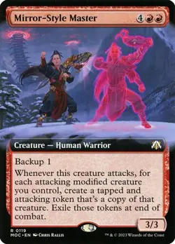 Mirror-Style Master (Extended Art) Commander: March of the Machine MTG Magic - Image 1