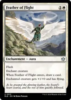 Feather of Flight Bloomburrow MTG Magic - Image 1
