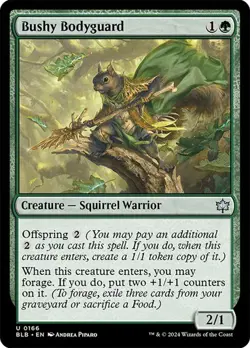 Bushy Bodyguard Bloomburrow MTG Magic - Image 1
