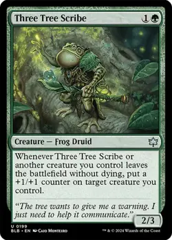 Three Tree Scribe Bloomburrow MTG Magic - Image 1