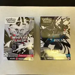Pokemon Black Bolt and White Flare Booster Bundle Set of 2 Sealed New - Image 1