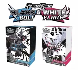 Pokemon Black Bolt and White Flare Booster Bundle Set of 2 Sealed New - Image 1