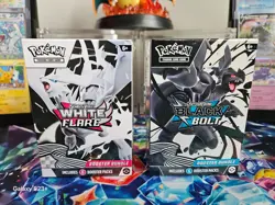 Pokemon Black Bolt and White Flare Booster Bundle Set of 2 Sealed New Ships Fast - Image 1