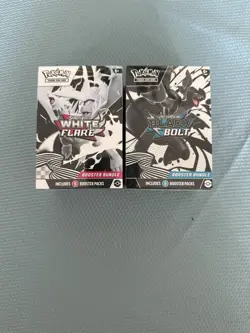 Pokemon Black Bolt and White Flare Booster Bundle Set of 2 Sealed New - Image 1