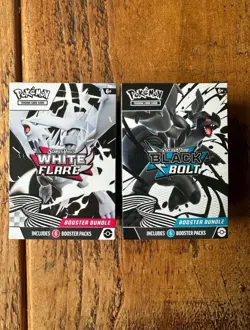 Pokemon Black Bolt and White Flare Booster Bundle Set of 2 Sealed New - Image 1