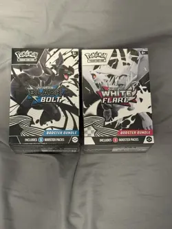 Pokemon Black Bolt and White Flare Booster Bundle Set of 2 Sealed New - Image 1