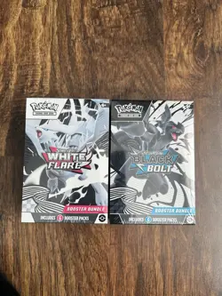 Pokemon Black Bolt and White Flare Booster Bundle Set of 2 Sealed New - Image 1