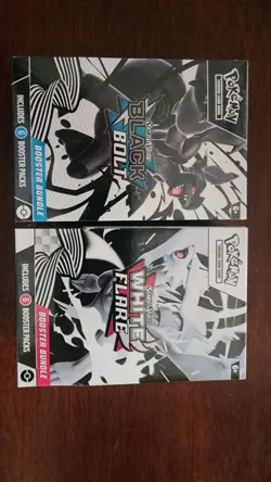 Pokemon Black Bolt and White Flare Booster Bundle Set of 2 Sealed New - Image 1
