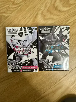 Pokemon Black Bolt and White Flare Booster Bundle Set of 2 Sealed New - Image 2