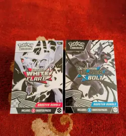 Pokemon Black Bolt and White Flare Booster Bundle Set of 2 Sealed New - Image 1