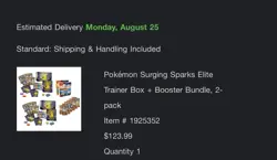 Pokemon Surging Sparks Elite Trainer Box + Booster Bundle, 2-pack *CONFIRMED* - Image 1