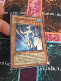 Yugioh Neo-Spacian Aqua Dolphin POTD-EN003 Super Rare 1st Edition NM/LP - Image 2