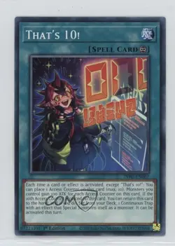 That's 10! 1st Ed. YuGiOh The Infinite Forbidden #INFO-EN067 - Image 1