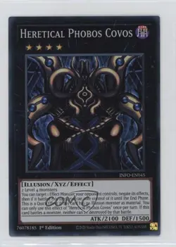Super Rare - Heretical Phobos Covos 1st Ed. YuGiOh The Infinite Forbidden - Image 1