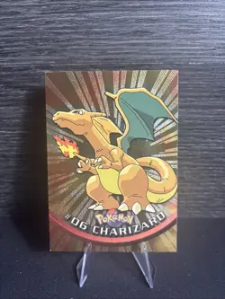 Charizard Topps Chrome Pokemon Card 2000 #6 LP - Image 1