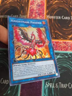 Yugioh Knightmare Phoenix FLOD-EN046 Super Rare Unlimited Near Mint - Image 2
