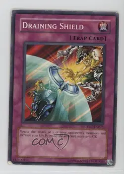 Draining Shield Unlimited YuGiOh Duelist Pack: Jaden Yuki #DP1-EN026 2006 - Image 1