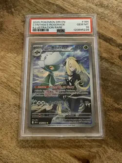 Pokemon S&V Destined Rivals #184 Full Art IR Cynthia's Roserade PSA 10 Gem Mint - Image 1