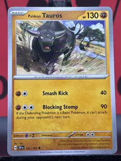 Paldean Tauros 101/191 Surging Sparks Pokemon TCG Regular Uncommon 2024 NM - Image 3