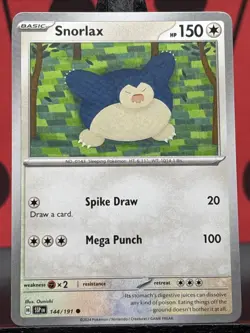 Snorlax 144/191 Surging Sparks Pokemon TCG Regular Common 2024 NM - Image 3