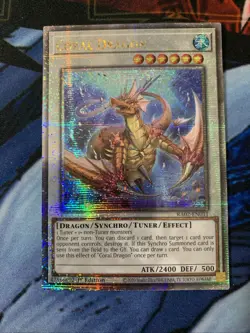 *** CORAL DRAGON *** 1ST EDITION QUARTER CENTURY SECRET RARE RA02-EN031 YUGIOH! - Image 2