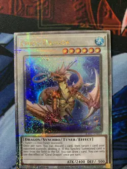 *** CORAL DRAGON *** 1ST EDITION QUARTER CENTURY SECRET RARE RA02-EN031 YUGIOH! - Image 3