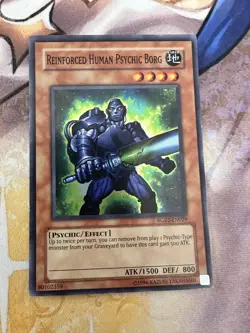 Reinforced Human Psychic Borg RGBT-EN029 Super Rare LP Unlimited Edison Yugioh - Image 1
