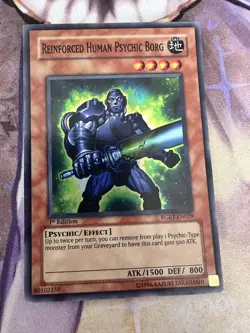 Reinforced Human Psychic Borg RGBT-EN029 Super Rare NM 1st Edition Edison Yugioh - Image 1