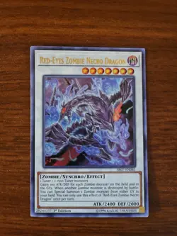 YuGiOh Zombie Horde - SR07-EN041 RED-EYES ZOMBIE NECRO DRAGON, 1st Edition - Image 1