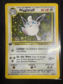 Wigglytuff 16/64 - 1st Edition Holo - Jungle Set - 1999 Pokemon Card - Image 2