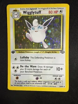 Wigglytuff 16/64 - 1st Edition Holo - Jungle Set - 1999 Pokemon Card - Image 5