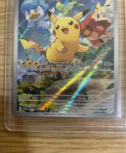Pokemon TCG Paldea Evolved Pikachu SVP 27 Black Star Promo Card - Image 3